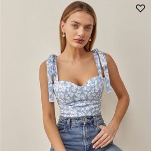 Reformation Jaxon Linen Top